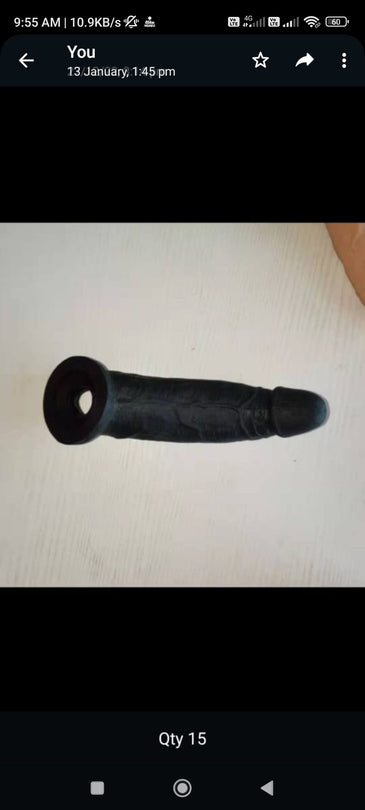 7 Inch Jumbo Dragon Black Reusable or Washable Condom Sleeve