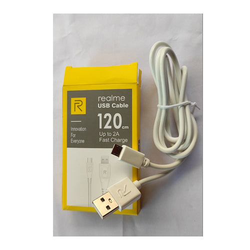 Realme USB Cable 120cm Up To 2A Fast Charge