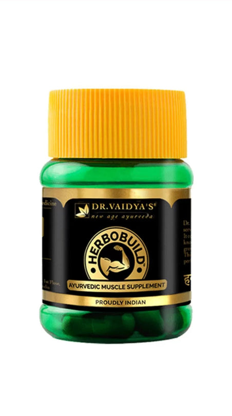Dr Vaidyas's Herbobuild Capsule For Muscle Gain 30 Capsule