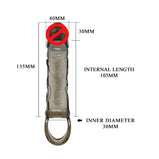 7 Inch Baile Black Multi African Dick Sleeve - Extension Extender Condom Unique Penis