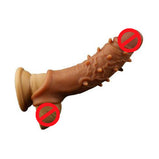 7.39 INCH Jumbo Double Hole Silicone Reusable/Washable Penis Extension Sleeve Condom