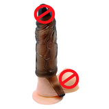 7.59 Inch Penis Reusable/ Washable Extender Dick Sleeve Condom For Men - BLACK