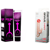 Xtra Man XXL CREME Bigger Strong Man Enlarger Max Size Cream Gold Largo Extra 50 ml + Rabbit Vibrating Brave Man - Sleeve For Men Pure Silicone Made