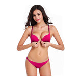 VSSC Bra & Panty Set Solid Lingerie Set - Pink