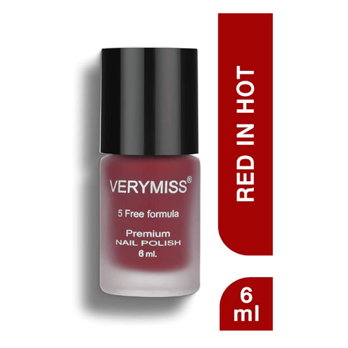 Verymiss Premium Matte Nail Polish 6ml - Red in Hot