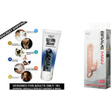 Rabbit Vibrating Brave Man - Sleeve For Men Pure Silicone Made + Otto Stahl Hart Gel Enlargement 50 ml