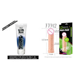 Otto Stahl Hart Gel 50 ml + 7 INCH Max-Man Single Hole Dragon Reusable Extender Extension Sleeve African Condom