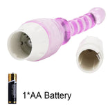 Jelly Vibrator Stick Long Anal Butt Plug Beads Silicone G-spot