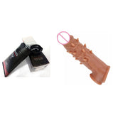 Titan Tantra Sex Booster Special Gel 50 ml + 7.63 INCH Jumbo Double Hole Silicone Reusable/Washable Penis Extension Sleeve Condom