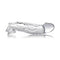 6.99 Inch Reusable Penis Silicone Double Pleasure Extra Time Love Super Jumbo Ribbed - Transparent