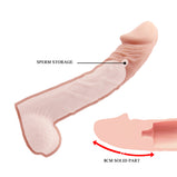 Realistic 9+ Inch Silicone Toy Extension Sleeve - Smooth Sexy Addorable Vig African Condom