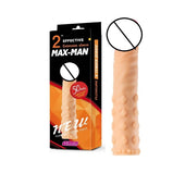 7.34 Inch Effective Silicone Reusable/Washable Penis Extension Sleeve Condom