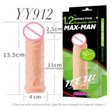 Otto Stahl Hart Gel 50 ml + 7 INCH Max-Man Single Hole Dragon Reusable Extender Extension Sleeve African Condom