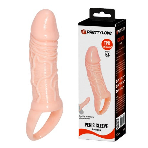 Pretty Love 5.99 Inch Penis Sexual Sleeve Extender Dragon African - Condom Reusable