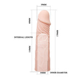 9 Inch Big Extender Very Soft Reusable Condom Sleeve