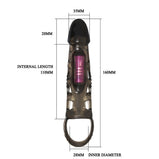 9 Inch G-Spot Vibration Reusable (Condom) Sleeve Extension