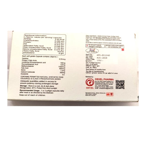 VSSC OL-3 Softgel Multivitamin 10 Capsule - (30 Capsule) Pack of 3