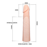 7.24 INCH "Skin" Inch Sleeve/Reusable Extender for Men
