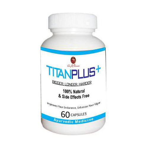 TITAN PLUS + Bigger Longer Harder African 100% Natural Immunity Booster  (60 Capsules)