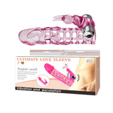 8 Inch Reusable Waterproof Vibarting Penis Extension Sleeve